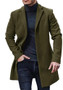 men's woolen coat trench coat