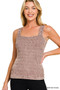Zenana Seamless Winkle Stone Washed Tank Top