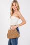 Fame Straw Braided Wooden Frame Cluch Bag
