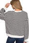 Zenana Striped Round Neck Sweatshirt