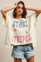 BiBi Mix And Match Stars And Stripes Patchwork Short Sleeve T-Shirt