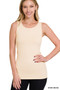 Zenana Scoop Neck Seamless Tank Top