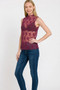 Zenana Lace See-through Layering Sleeveless Top