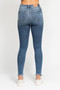Judy Blue High Waist Skinny Jeans with Destroy & Shark Bit Hem