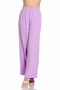 Zenana Woven Airflow Elastic Waistband Pants