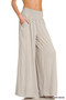 Zenana Smocked Waistband Wide Leg Lounge Pants