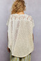 POL Asymmetrical V-Neck Short Sleeve Lace Top