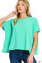Zenana Cotton Slub Oversized Tee