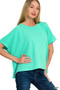 Zenana Cotton Slub Oversized Tee