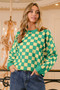 BiBi Checkered Pattern Sweater