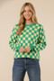 BiBi Checkered Pattern Sweater