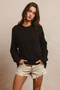 BiBi Twist Knitted Open Shoulder Sweater