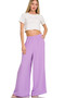 Zenana Woven Airflow Twisted Top & Wide Leg Pants Set