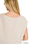 Zenana Linen V-Neck Sleeveless Top
