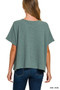 Zenana Cotton Slub Oversize Tee