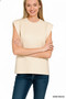 Zenana Round Neck Viscose Sweater Vest