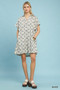Umgee Printed Button Front Shirt Dress