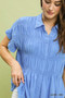 Umgee Washed Linen Blend Smocked Shirt