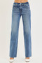 RISEN Tummy Control 4 Way Stretch Mid Rise Straight Jeans