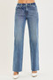 RISEN Tummy Control 4 Way Stretch Mid Rise Straight Jeans