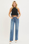 RISEN Tummy Control 4 Way Stretch Mid Rise Straight Jeans