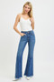 RISEN Mid Rise Flare Side Seam Detailing Jeans