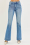 RISEN Tummy Control 4 Way Stretch Mid Rise Flare Jeans