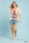 Umgee Embroidered Boho Puff Sleeve Blouse