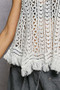 POL Crochet Fringe Hem Tank Top