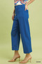 Umgee Scallop Hem Wide Leg Pants