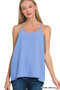 Zenana Woven Airflow Adjustable Strap V-Neck Cami