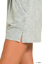 Zenana Halo Snow Washed Short Sleeve Tee and Shorts Set