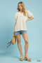 Umgee Textured Puff Sleeve Blouse
