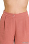 Zenana Woven Airflow Back Elastic Waist Shorts