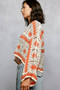 POL Boat Neck Long Sleeve Crochet Top with Granny Square Weaving