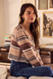SO ME Textured Variegated Multi Color Cardigan