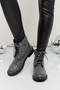 Forever Link Rhinestone Lace-Up Combat Boots
