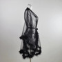 Mesh Erotic Lingerie See-Through Nightgown Temptation Sexy Lace Black Pajamas Female Robe