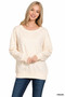 Zenana Fleece Boat Neck Sweatshirt