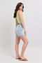 Judy Blue Full Size 2 Button Denim Shorts with Pockets Plus Size