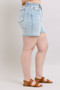 Judy Blue Full Size 2 Button Denim Shorts with Pockets Plus Size