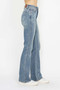 Judy Blue Full Size Tummy Control Back Embroidered Pocketed Bootcut Jeans Plus Size