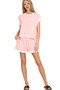 Zenana Stripe Contrast Trim Top & Shorts Set