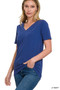 Zenana V-Neck Short Sleeve T-Shirt