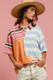 BiBi Mix And Match Stripe Color Block Shirt