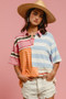 BiBi Mix And Match Stripe Color Block Shirt