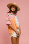 BiBi Mix And Match Stripe Color Block Shirt