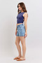 Judy Blue Mid Rise Denim Shorts