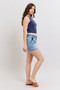Judy Blue Mid Rise Denim Shorts
