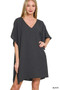 Zenana Woven Airflow Tie Side Cover Up